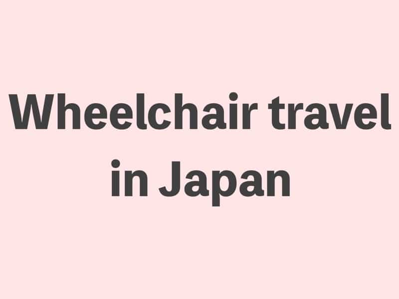 Helping with reservation services for wheelchair-using tourists in Japan